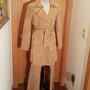 Suede Leather Suit